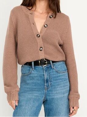 Old Navy Seaside Garter Knit Cardigan